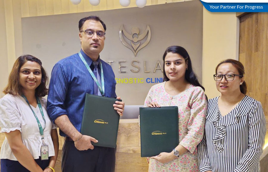 टेस्ला डायग्नोस्टिक क्लिनिकमा सिटिजन्स बैंकका ग्राहकले छुट पाउने