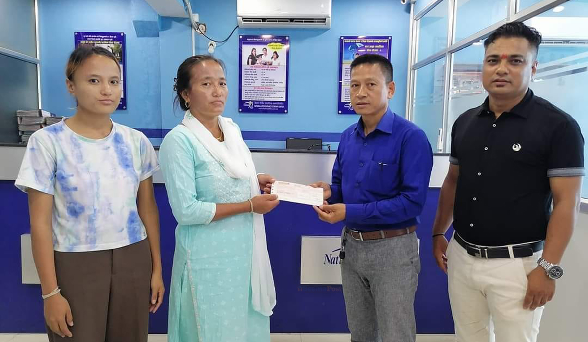 नेशनल लाइफद्वारा बीमित राईको परिवारलाई डेढ करोड रुपैयाँको दावी भुक्तानी