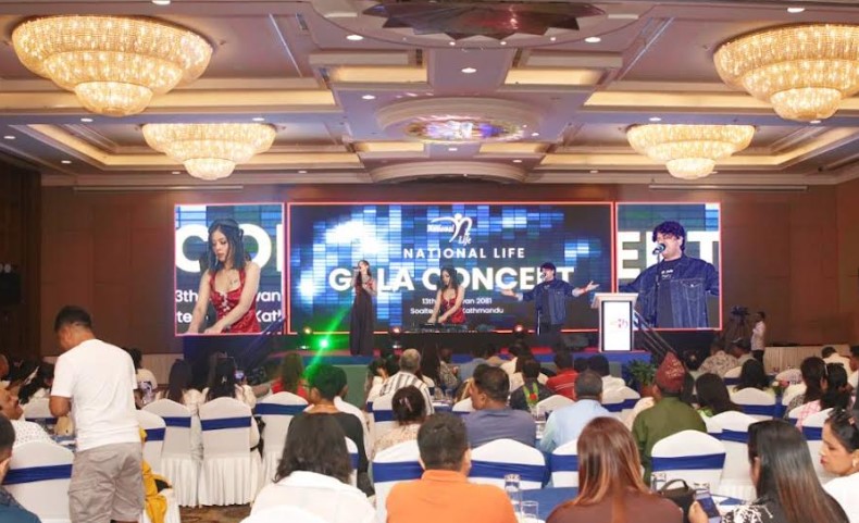 ३०० जनाको उपस्थितीमा नेशनल लाईफ गाला कन्सर्ट सम्पन्न