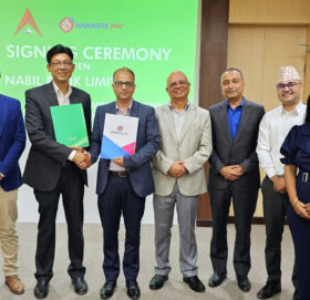 नबिल बैंक र नमस्ते पे वालेटबीच विभिन्न सेवा उपयोग गर्नेबारे साझेदारी पत्रमा हस्ताक्षर