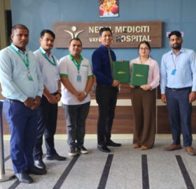 सिटिजन्स बैंक इन्टरनेसनलका ग्राहकले नेपाल मेडिसिटी वयोधा हस्पिटलमा १० प्रतिशत छुट पाउने