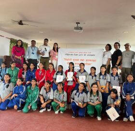 लक्ष्मी सनराइन बैंकको सौजन्यमा काठमाण्डौ उपत्यकामा २०० भन्दा बढी किशोरीहरूलाई सुरक्षा र आत्मरक्षा तालिम