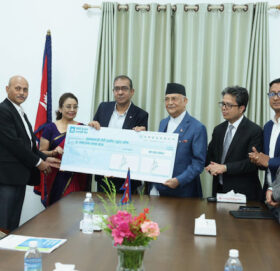 प्रधानमन्त्री उद्धार कोषमा एनएमबि बैंकको रु. ५१ लाख सहयोग