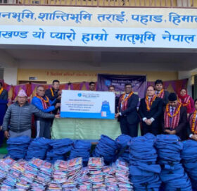 नेपाल एसबिआई बैंकद्वारा सुर्के माध्यमिक विद्यालयलाई सहयोग