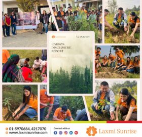 लक्ष्मी सनराइजको कार्बन उत्सर्जन रिपोर्ट सार्वजनिक, १० हजार विरुवा राेपिँदै