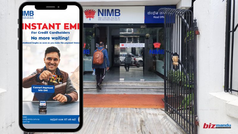 नेपालमै पहिलो पटक नेपाल इन्भेष्टमेण्ट मेगा बैंकले ल्यायो ‘इन्स्ट्यान्ट ईएमआइ’ सुविधा