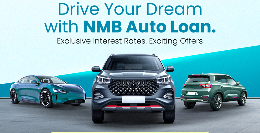 एनएमबि बैंकको नयाँ अटो लोन योजना : ७.१३ प्रतिशत ब्याजदरमा गाडी किन्न सकिने