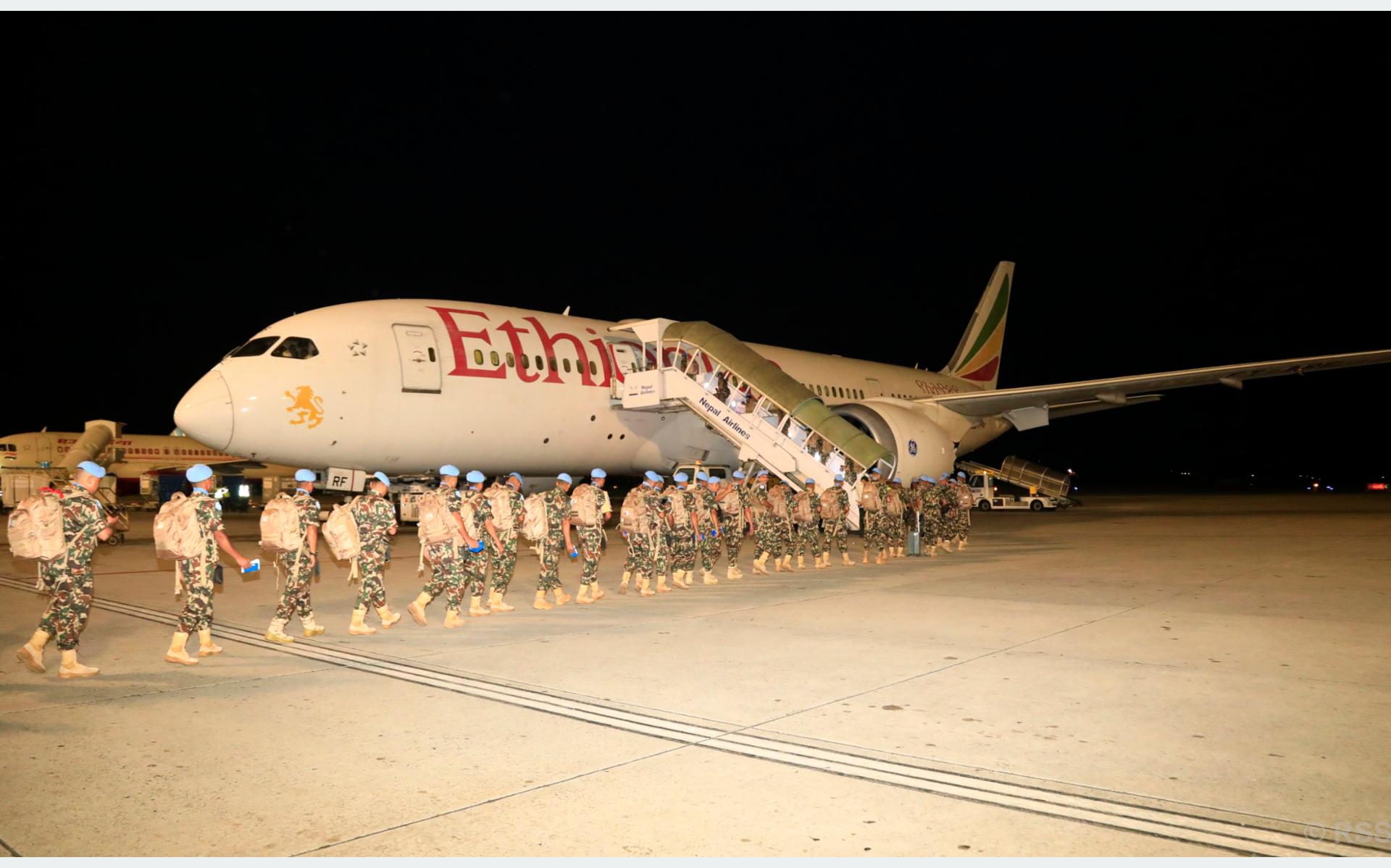 शान्ति सैनिकको अदलीबदली