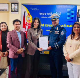 यातायात व्यवस्था विभाग तथा काठमाडौं उपत्यका ट्राफिक प्रहरी कार्यालयलाई नाइमाद्वारा सहयोग हस्तान्तरण