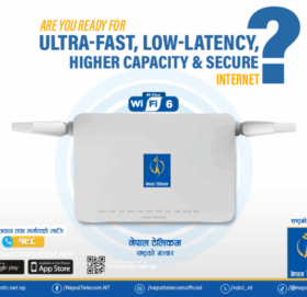 मल्टी डिभाइस र फुल स्पिड इन्टरनेटका लागि वाइफाई ६ र एपी उपकरण उपलब्ध गराउँदै नेपाल टेलिकम