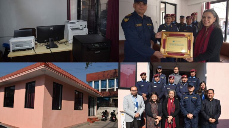 हिमालयन एभरेष्ट इन्स्योरेन्सद्वारा क्षतिग्रस्त प्रहरी ईकाईको पुनर्निर्माण सम्पन्न