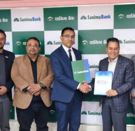 सानिमा बैंक र एनसीएचएलबीच ‘नेपाल पे कार्ड’ का लागि सम्झौता